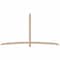 Ekena Millwork Bellingham Smooth Timber Gable Bracket, Douglas Fir, 108"W x 58"H x 3 1/2"D x 3 1/2"F, 13/12 Pitch GBW108X58X0404BEL00SDF - alternate 1